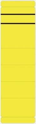 5859 Ordner Rückenschilder - breit/ lang, 10 Stück, gelb