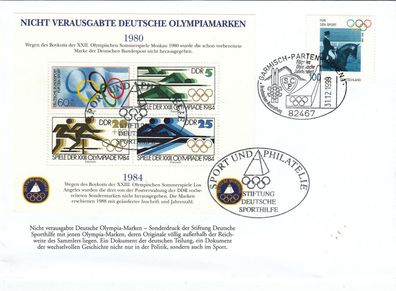 Garmisch -Partenkirchen Flüge ins Olympische Jahrhundert schöner SST von 1988
