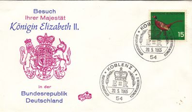 Koblenz Besuch Königin Elizabeth schöner SST von 1965