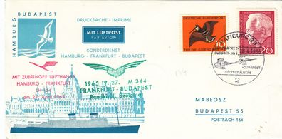 Hamburg-Budapest schöner SST von 1965