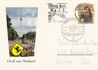 Stuttgart Interhospital schöner SST von 1971