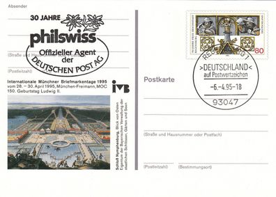 Regensburg D. auf Postwertzeichen super SST 1995