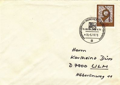 München Briefmarken Austellung super SST 1973