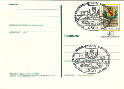 Essen Verband der Philatelisten super SST 1978