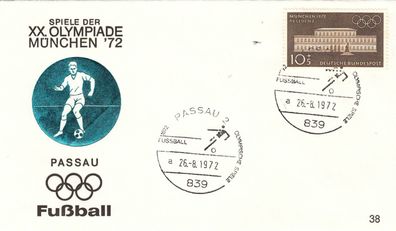 Passau Fußball schöner SST zur Olympiade 1972