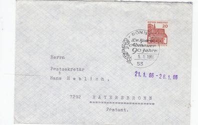 Adenauer Konrad DR. 90 Jahre schöner SST von 1966