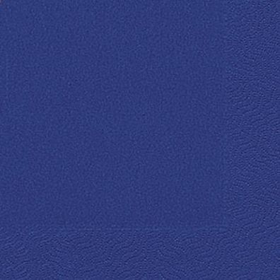 Duni 104051 Cocktail-Servietten 3lagig Tissue Uni dunkelblau, 24 x 24 cm, 20 Stück