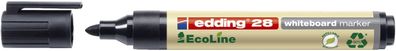 Edding 4-28001 28 Boardmarker EcoLine - nachfüllbar, 1,5 - 3 mm, schwarz