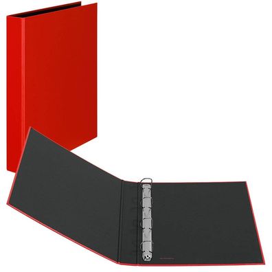 Veloflex 1143621 Basic Ringbuch 4-Ringe rot 3,5 cm DIN A4