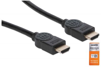 Manhattan 355346 Manhattan Premium HDMI-Kabel Ethernet-Kanal 4K@60HZ 1,8m