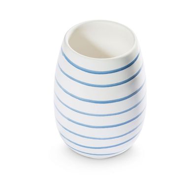 Gmundner Keramik Blaugeflammt, Vase (H: 15cm)