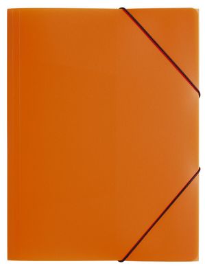 Pagna® 21638-09 Gummizugmappe Lucy Colours - A3, PP, orange transluzent