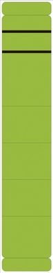 5855 Ordner Rückenschilder - schmal/ kurz, 10 Stück, grün