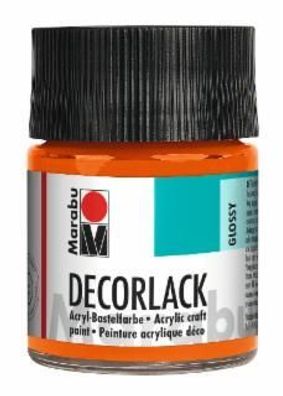 Marabu Acryllack "Decorlack", orange, 50 ml, im Glas