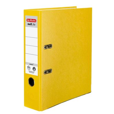 herlitz 5481304 maX. file protect Ordner gelb Kunststoff 8,0 cm DIN A4