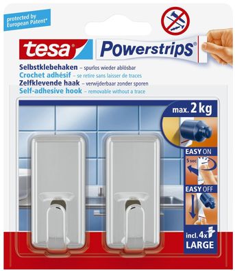 Tesa® 58051-00010-01 Powerstrips® Systemhaken - ablösbar, classic, Tragfähigkeit ...