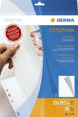 Herma 7578 Fotokarton weiß 25 Blatt(P)