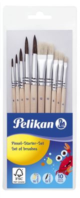 Pelikan® 700405 Pinsel Starter-Set Pi10/ SB, sortiert