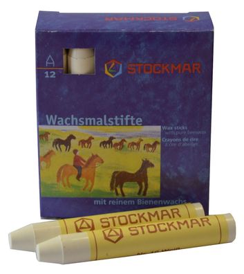 Stockmar 330-16 Wachsmalstifte - weiß - 12 Stifte
