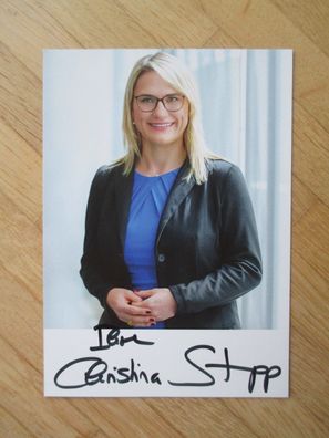 MdB CDU Politikerin Christina Stumpp - handsigniertes Autogramm!!!