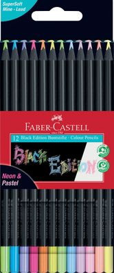 FABER-CASTELL 116410 Black Edition Buntstifte farbsortiert(T)