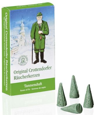 Crottendorfer 1002 Räucherkerze Tannenduft Pack mit 24 Kerzen