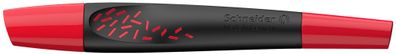 Schneider 188802 Tintenroller Breeze - M, Kugelspitze, schwarz-rot
