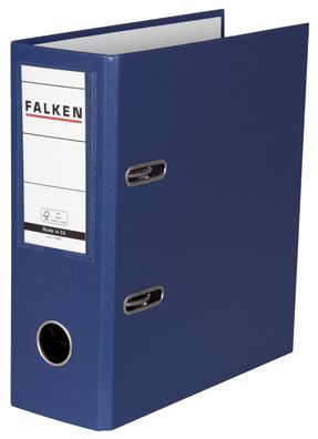 Falken 11285681 Ordner - A5 hoch, 80mm, PP-Folie, blau
