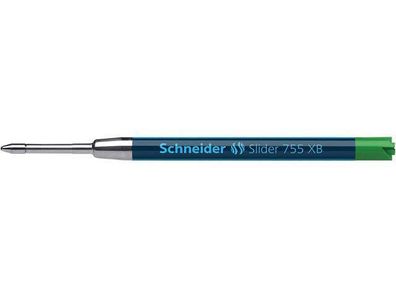 Schneider SN175504 Kugelschreiber Großraummine Slider 755 - XB, grün (dokumentenecht)