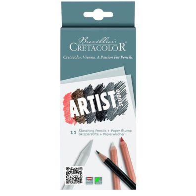 Brevillier's Cretacolor 46511 Artist Studio Drawing 101 Introduction Bleistift-Set...