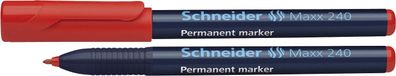 Schneider SN124002 Permanentmarker Maxx 240 1-2 mm rot