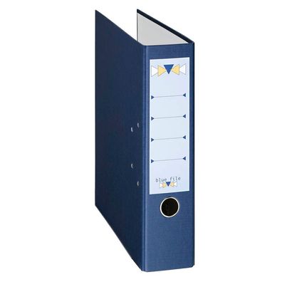 bluefile 10373272 blue file Ordner dunkelblau Karton 8,0 cm DIN A4