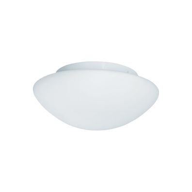 Badezimmer Ip44 1Flammig - Weisse Opalglas Bündige Leuchte 23cm