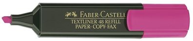 10x FABER-CASTELL 154828 Textmarker Textliner 48 REFILL rosa