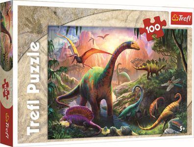 Trefl 16277 Puzzle Dinosaurier Land - 100 Teile