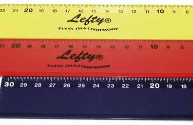 KUM® 201.22.29 Lineal Flexi-Lefty - 30 cm, sortiert