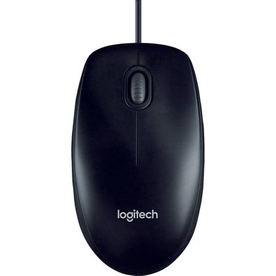 Logitech 910-001794 Logitech M 90 corded optical Mouse USB schwarz