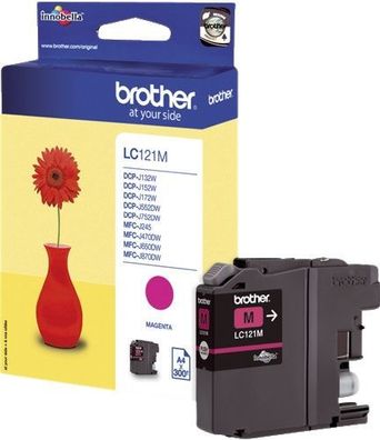 Brother® LC121M Inkjet-Druckpatronen magenta, 300 Seiten, LC121M