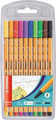 Stabilo® 8810 Fineliner point 88® Etui, mit 10 Stiften
