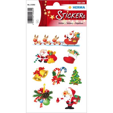 HERMA 15080 Weihnachts-Sticker DECOR "Santa Claus"