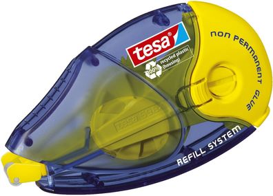 Tesa® 59200-00005-06 Roller ecoLogo Kleben Non Permanent - 14 m x 8,4 mm, blau