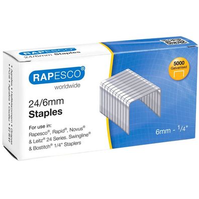 Rapesco® S24602Z3 5.000x Heftklammern 24/6