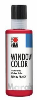 Marabu 0406 04 038 Window Color fun&fancy, Rubinrot 038, 80 ml