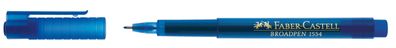 10x Faber-Castell 155451 Fineliner Broadpen 1554 - 0,8 mm, blau