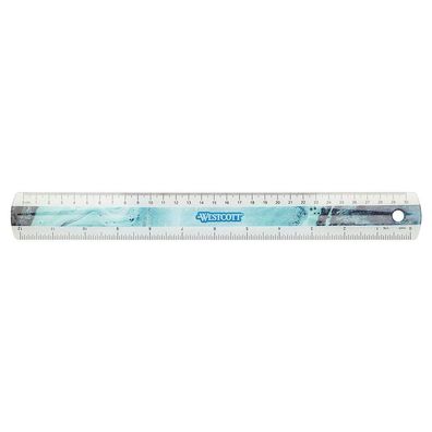 Westcott E-13300 BLUE Lineal Trendsetter 30,0 cm, türkis
