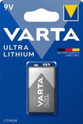 Varta 06122301401 1 Varta Ultra Lithium 9V-Block 6 LR 61