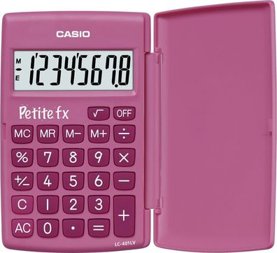 Casio® LC-401LV-PK Taschenrechner Petite FX pink(P)