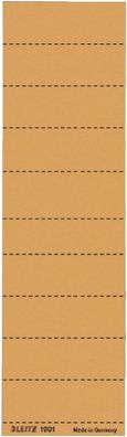 Leitz 1901-00-45 1901 Blanko-Schildchen - Karton, 100 Stück, orange