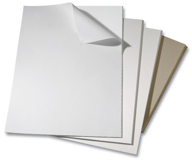 Folia 8990 Bristolkarton - weiß, 50 x 65 cm, 924g/ qm