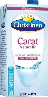 Christinen 3626796009 Mineralwasser Carat Naturelle 12 x 1,0L